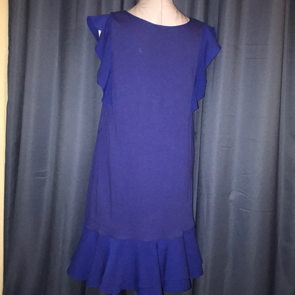 Blue Ruffle Dress - Picture 2 of 4